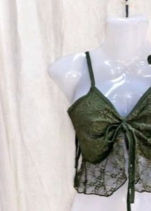 Lace Tie-Up Camisole Top