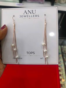 Long 92.5 Elegant Pearl Drop Earrings