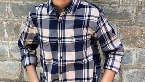 Men's Plaid Casual Shirt