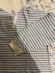 Striped polo t shirt