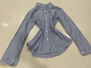 Attractive blue stripped shirt