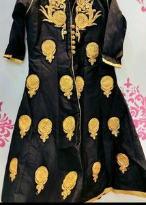 Ethnic Kurta With Skirt, Dupatta &amp; Chudidar Pajama