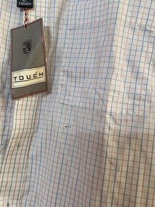 Men's 'Touch' Checkered Button-Down