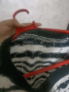 Striped Cropped Knit Sweater
