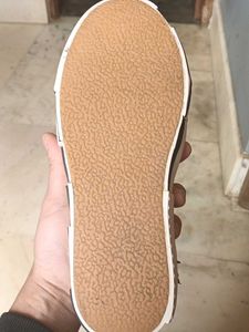 Distressed Orange Sneakers