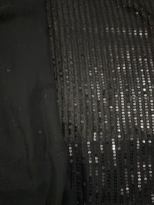 Black Sequinned Embellished PureGeorgette Saree