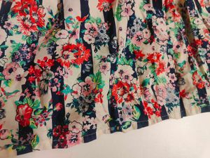 Striped Floral Mini Smocked Sun Dress