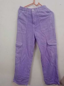 Lilac Purple Cargo Pants