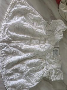 White Embroidered Ethnic Blouse