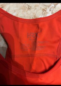 HRX Orange &amp; Black Sports Bra