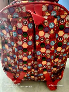 Captain America School Backpack Kids 1-5 Std Kid