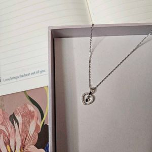 Silver Heart Anti Tarnish Chain Necklace