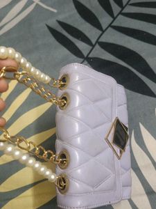 Quilted Clutch with Chain