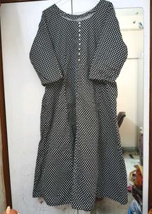 New Black Pue Cotton Beautiful Kurta