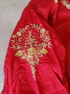 Elegant Red jordosi embroidary Kurta
