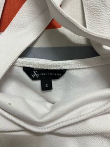 White Off-Shoulder Ruffle Top