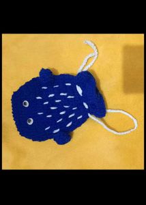 Crochet Shoulder Bag and fish pouch💙👜