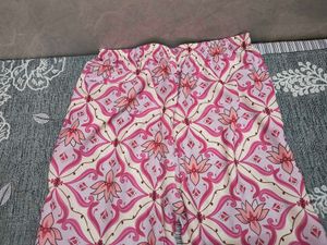 Comfortable Pink Floral Pajama Set