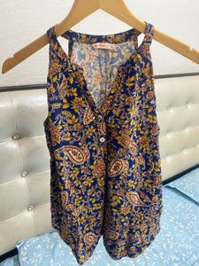 Boho Printed Halter Neck Top