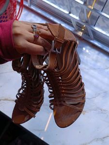 Brown Strappy Heels
