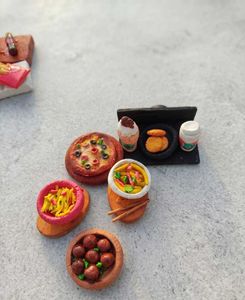 Miniature Food Display Set