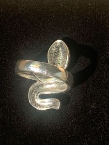 Unisex Retro Oxidised Snake Ring