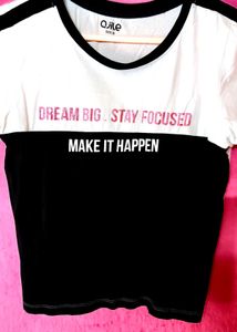 Cute White &amp; Black T-Shirt