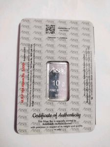RSBL Silver Bar - 10 Gms