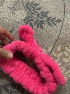 Fuzzy Pink Headband