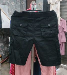 Black Cargo Shorts