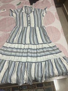 Striped Tiered Maxi Dress