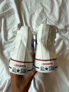 Classic White Converse High Tops