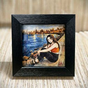 Custom illustrated frame