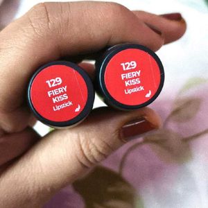 Plum Matte Lipstick Duo - Red Shade