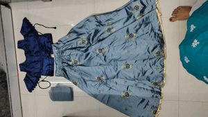 10 years old girl embroidered lehenga choli set