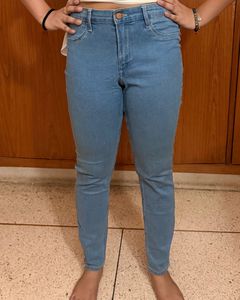 Light Wash Denim Jeggings