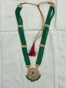 Emerald Beaded Jewellery Set