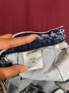 Roadster Acid Wash Denim Jeans with Contrast Cuffs