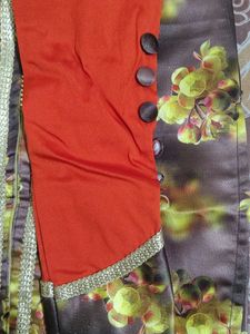 kids Designer Kurta with Floral Print