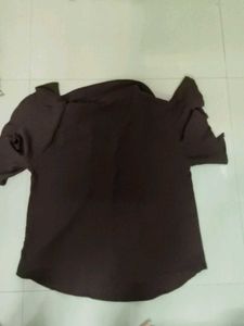 Stylish Brown Button-Up Shirt