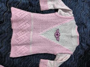 Adorable Pink ☃️☃️Knitte 3  years Outfit