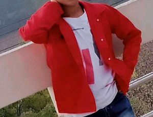 Red Cropped Jacket