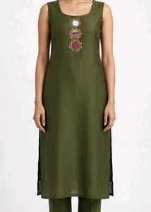 Elegant Olive Green Kurta Pant