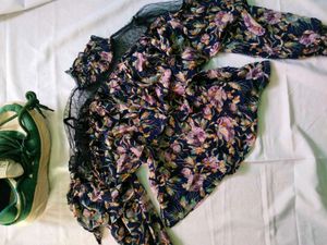 Chic Floral Mesh Top