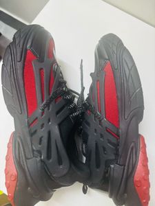 Balmain Red &amp; Black Sneakers
