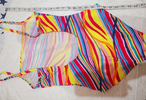 Vibrant Striped One-Piece Swimsuit