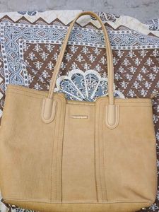 Pantaloons forever Glam Stylish Beige Tote Bag