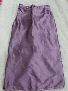 Beautiful Lavender Satin Skirt