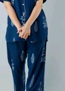 Blue Floral Print Shirt