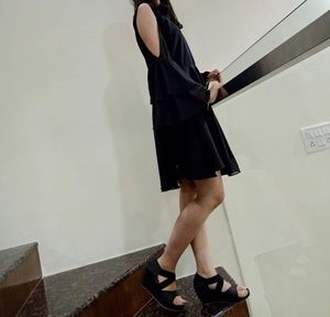 Black Cold Shoulder Dress